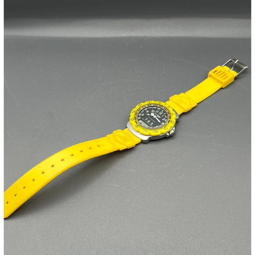 L.L. Bean Unisex High Country 85302-272 Yellow Ana-Digi Resin Sport Watch